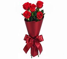 Букет 5 Красных роз Эдлесс Лав в Смидовиче