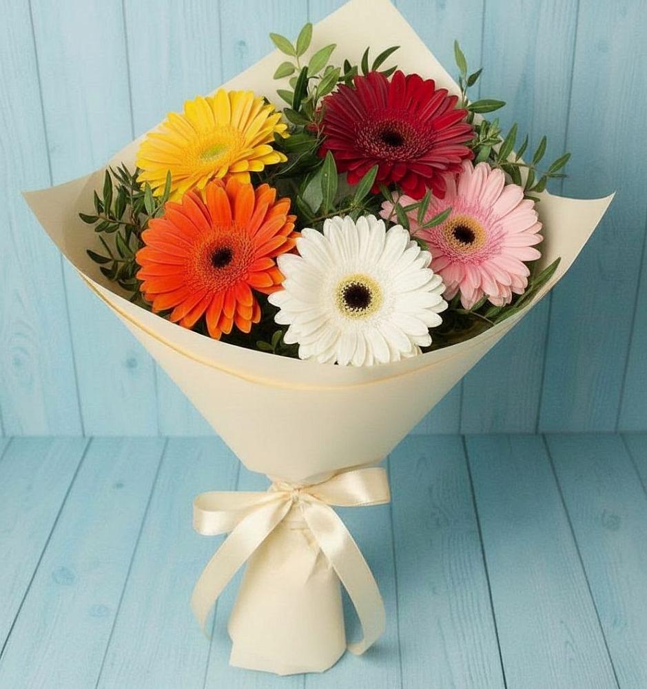 Букет цветов из: Герберы в Смидовиче
