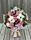 Букет цветов из: Альстромерии, Гвоздики, Розы и Хризантемы в Смидовиче