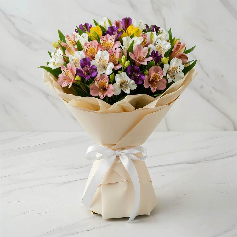 Букет цветов из: Альстромерии в Смидовиче