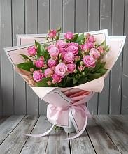 Букет Розовый кустик в Смидовиче