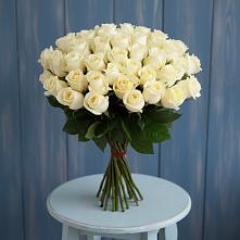 Букет 51 Белая роза Эдлесс Лав #REPLACE_PRED# Смидовиче