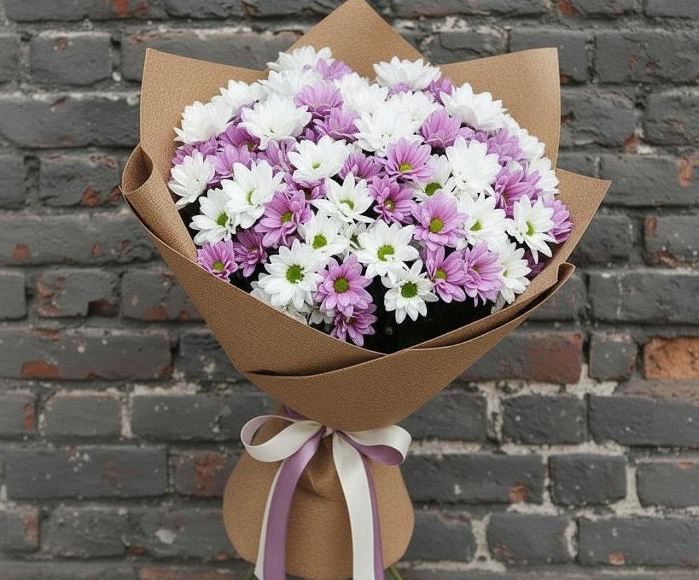 Букет цветов из: Хризантемы в Смидовиче