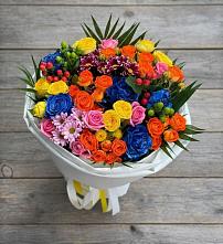 Букет цветов из:  Розы и Хризантемы в Смидовиче