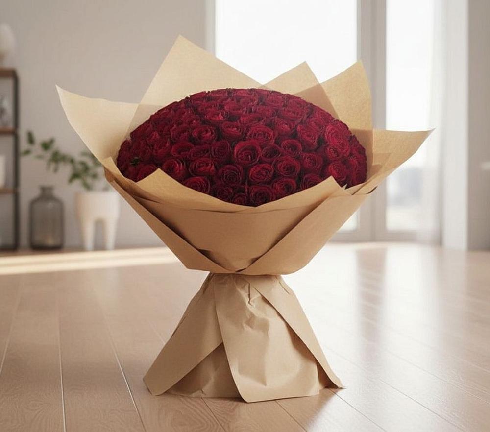 Букет 101 Красная роза в Смидовиче