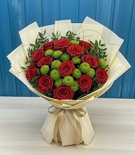 Букет цветов из:  Розы и Хризантемы в Смидовиче