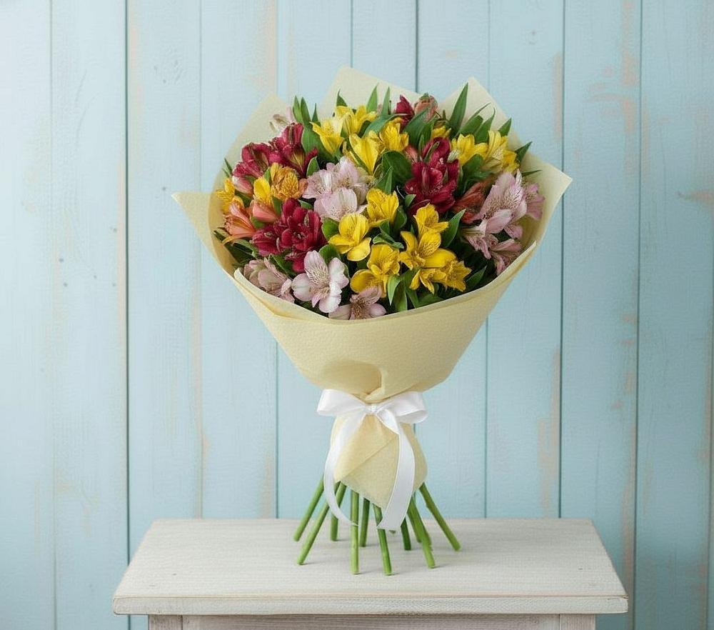 Букет цветов из: Альстромерии в Смидовиче