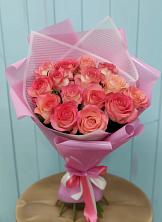 Букет 15 Розовых роз Равель в Смидовиче