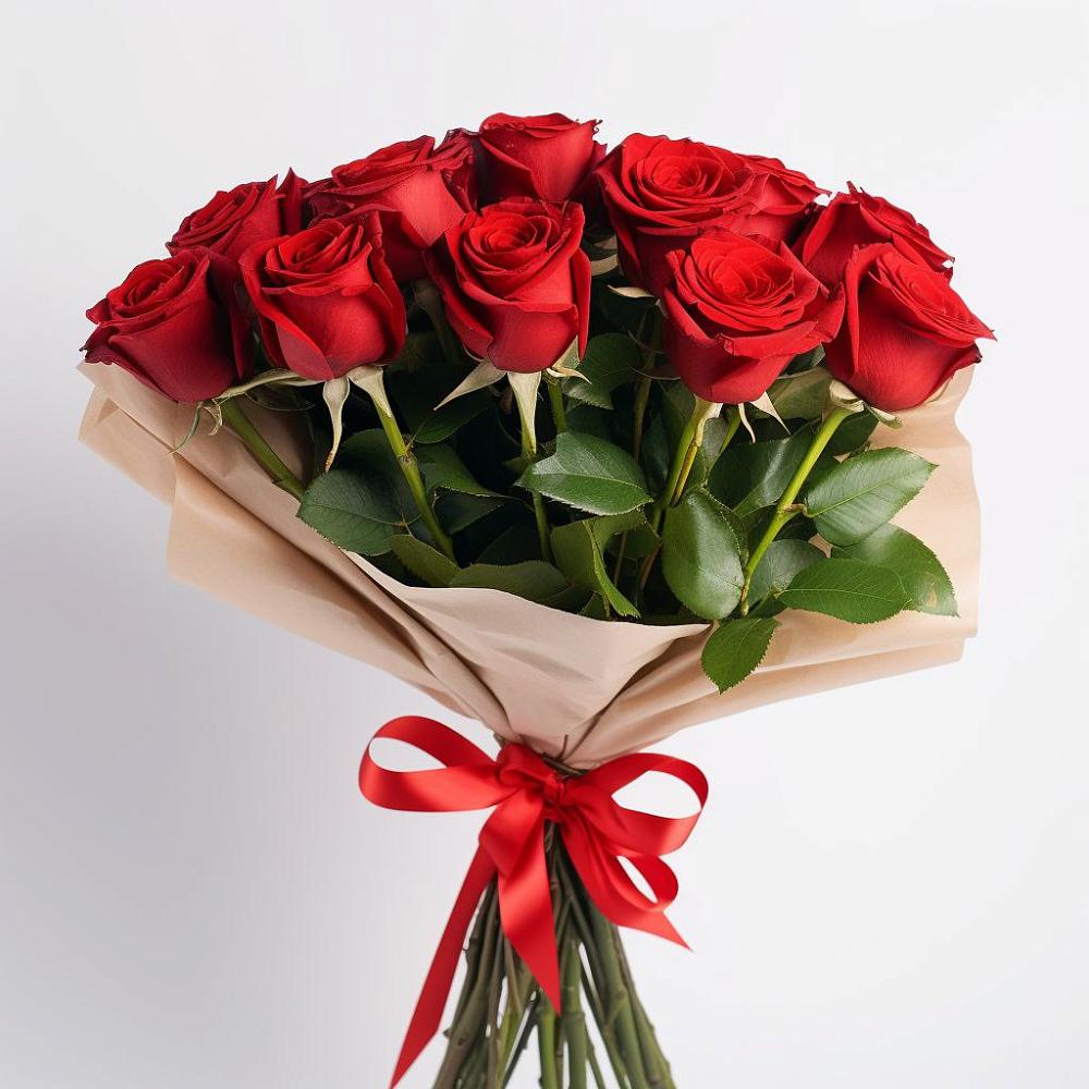 Букет 11 Красных роз Эдлесс Лав в Смидовиче