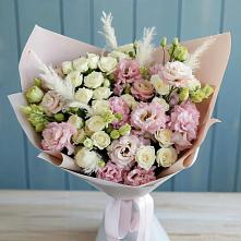 Букет цветов из:  Альстромерии и Розы в Смидовиче